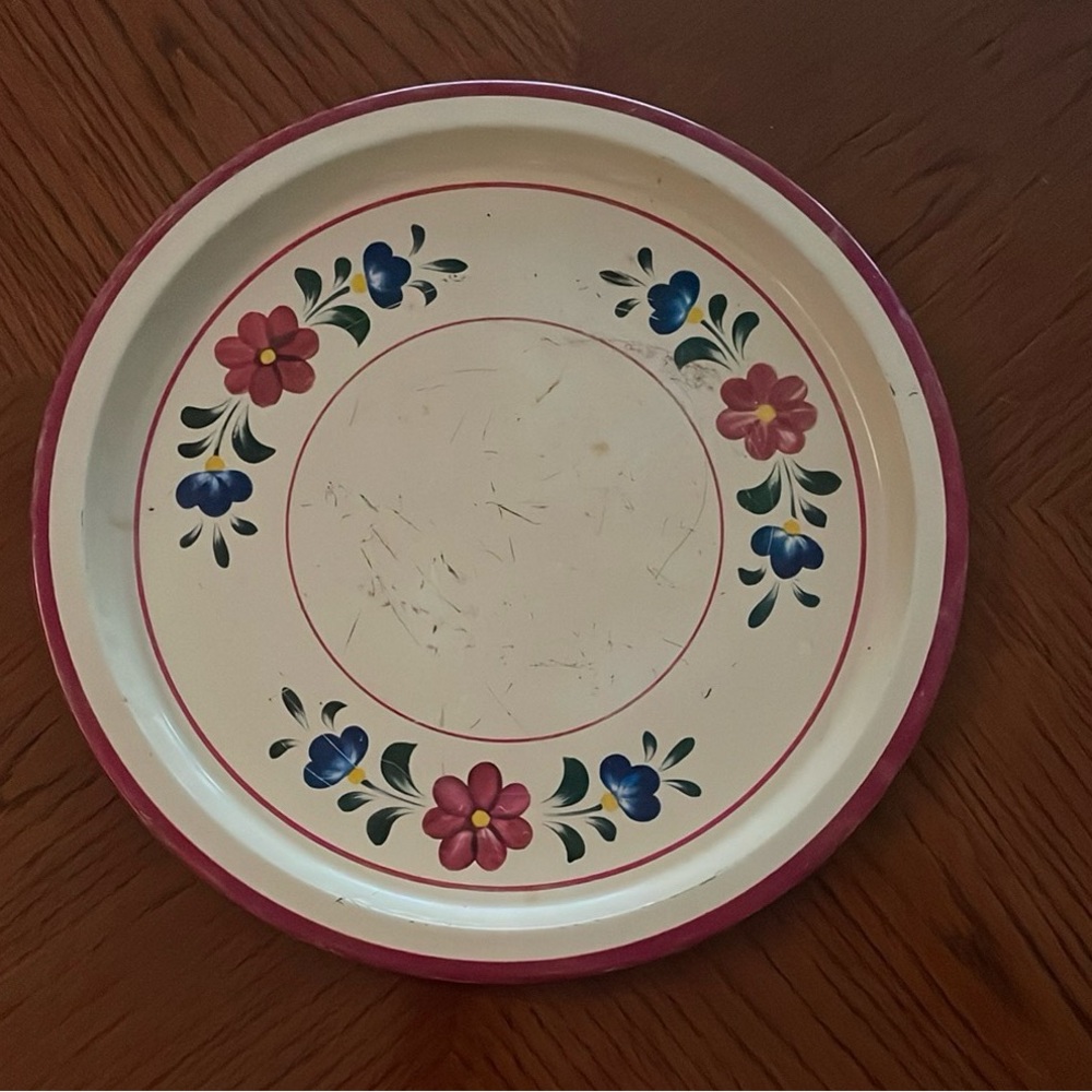 Vintage Floral Tray